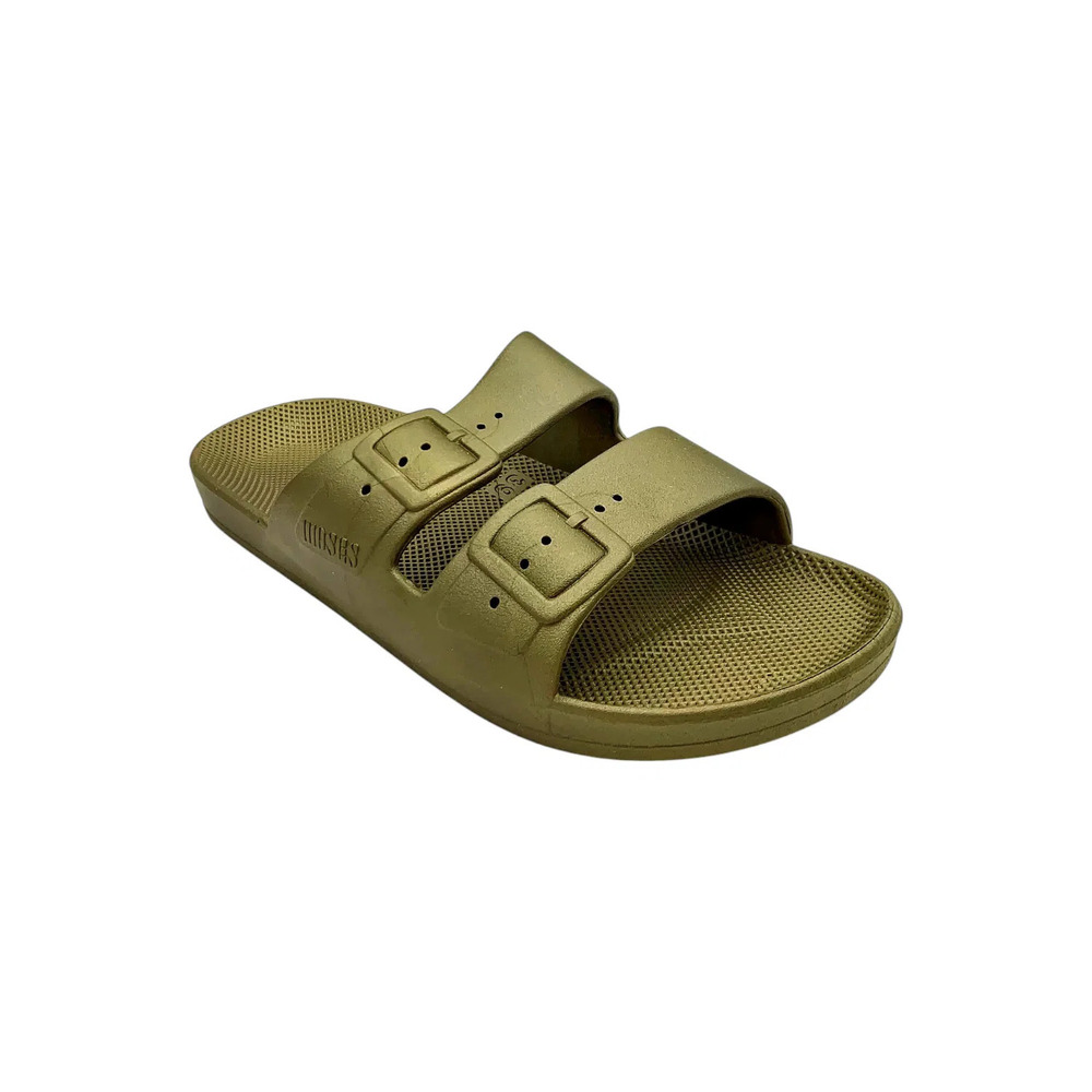 Freedom Moses Slide Sandals The Metallics Athena - Medium